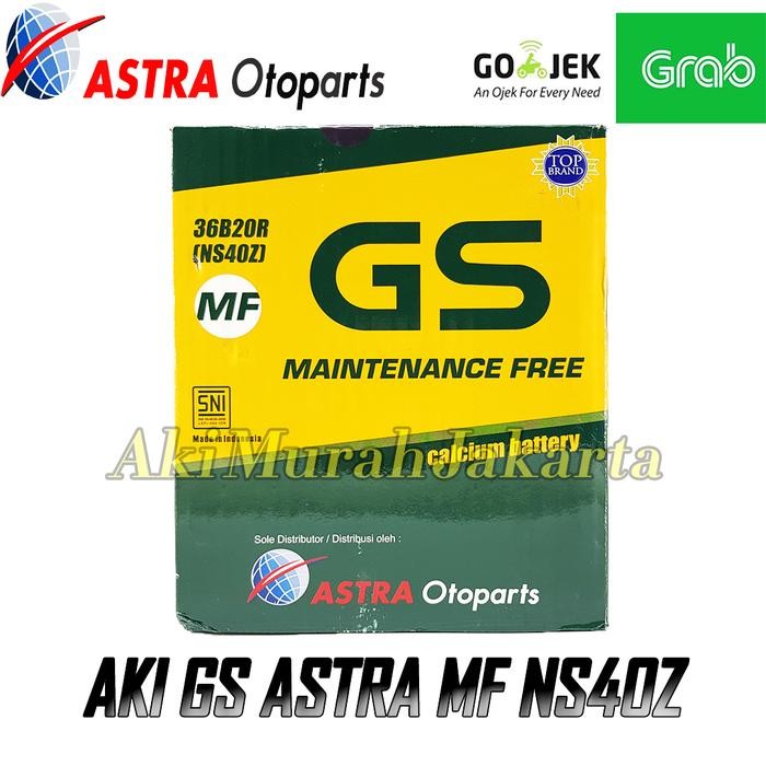 GS MF ASTRA AKI MOBIL HYUNDAI ATOZ NS40Z - 35AH AKI KERING