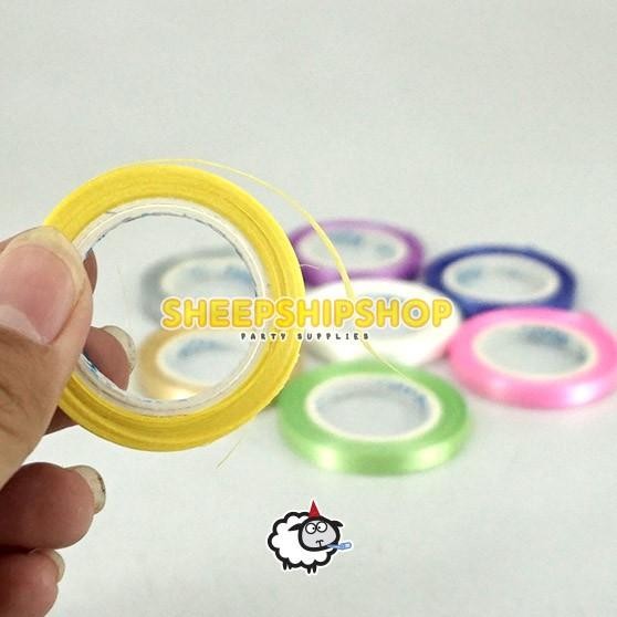 

best produk] PITA BALON GULUNG 5 METER Dekorasi Pesta Banner Pernikahan Ulang Tahun