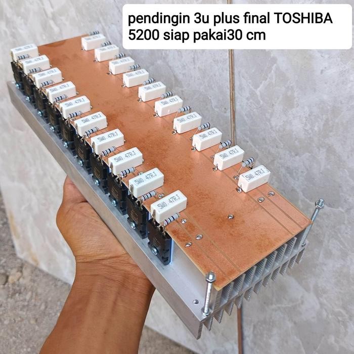 pendingin 3u plus transistor final 10 SET TOSHIBA 5200 30 cm