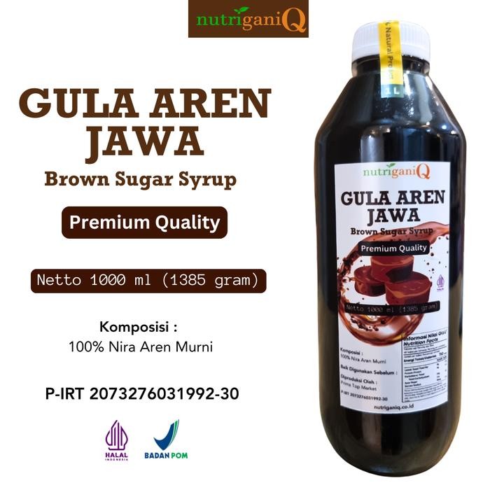 

Stok Baru NutriganiQ Gula Aren Jawa Cair Brown Sugar Syrup Kualitas Premium Organik Murni Tanpa