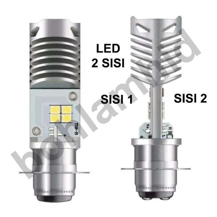 LAMPU MOTOR LED OSRAM SUPRA X 125 (PUTIH) BOHLAM H6 M5 T19 AC DC