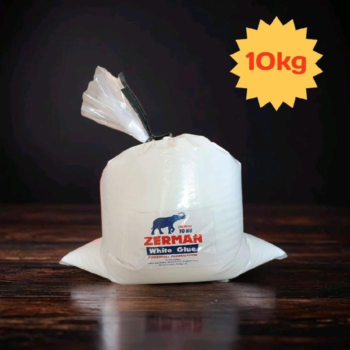 

LEM PUTIH ZERMAN KUAT & CEPAT KERING LEM KAYU,LEM KARDUS,LEM PVAC 10KG