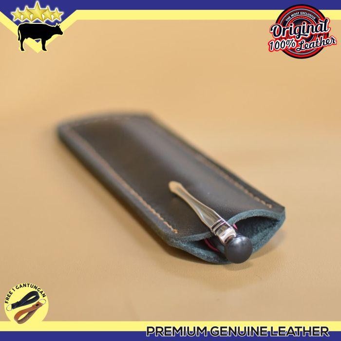 

TEMPAT PENSIL DAN PULPEN DARI KULIT SAPI ASLI WARNA HITAM LEATHER GOOD
