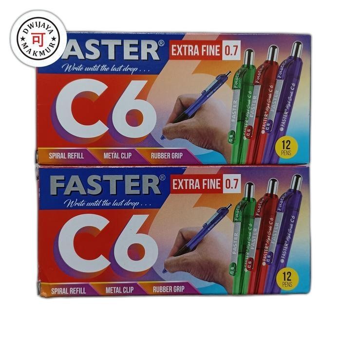 

NEW PRODUK FASTER C6 EXTRA FINE / PULPEN CETEK 1 KOTAK WARUNG ARA67