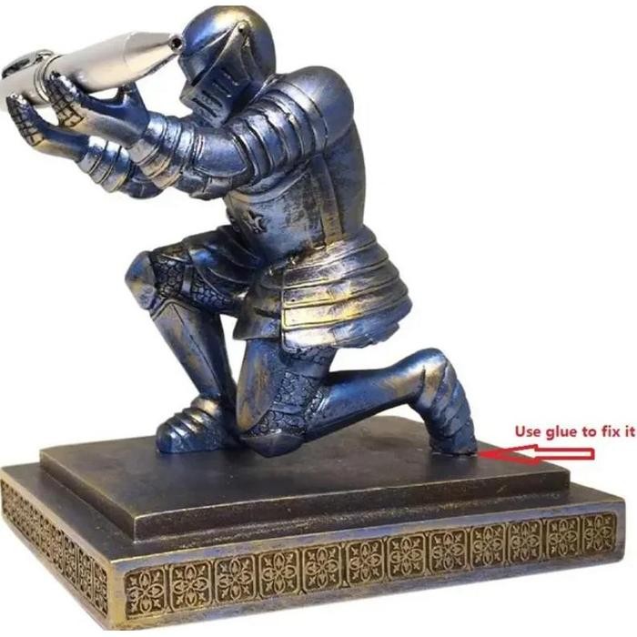 

Office Accessory Organizer Pen Stand Pen Holder Executive Knight Pen Holder Knight-kneeling Pen