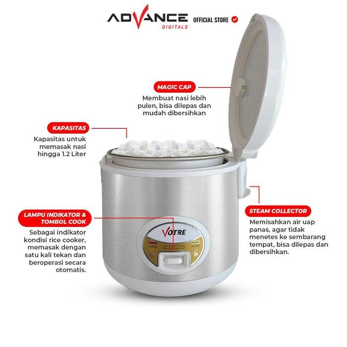 Idealife Elec - Rice Cooker G10 1.2 Liter Rice Cooker Kecil Mini