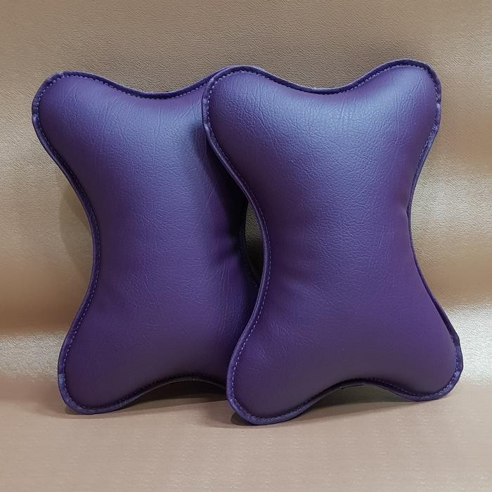 Bantal Mobil Premium Warna Ungu Bantal Sandaran Kepala Mobil