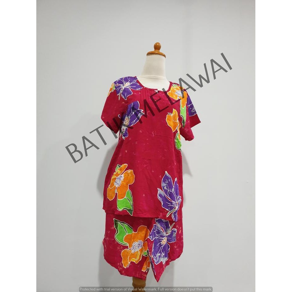 ASLI Setelan Batik PREMIUM SUNAN celana pendek tangan pendek OKD READY STOCK