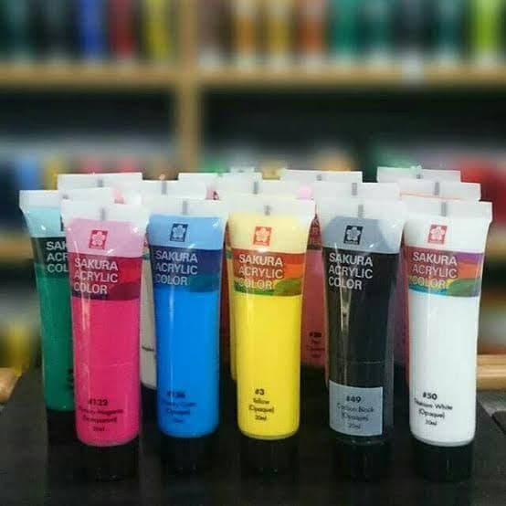 

Pilihan- Sakura Acrylic Color Paint Tube 20 Ml Cat Akrilik