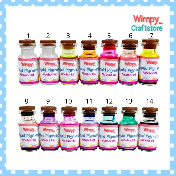 

Pilihan- Liquid Pigment Alcohol Ink Pewarna Resin Cat Pigment Resin Bahan Craft