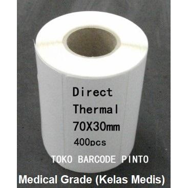 

Pilihan- Direct Thermal 70X30Mm 1Line 400Pcs Gap 2Mm Core 1 Inchi
