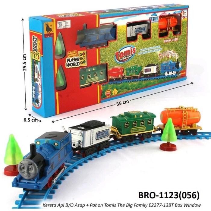 BARANG TERLARIS  Kereta Api Tomis Asap Kereta Api Model Thomas Bisa Keluar Asap Toys Baterai