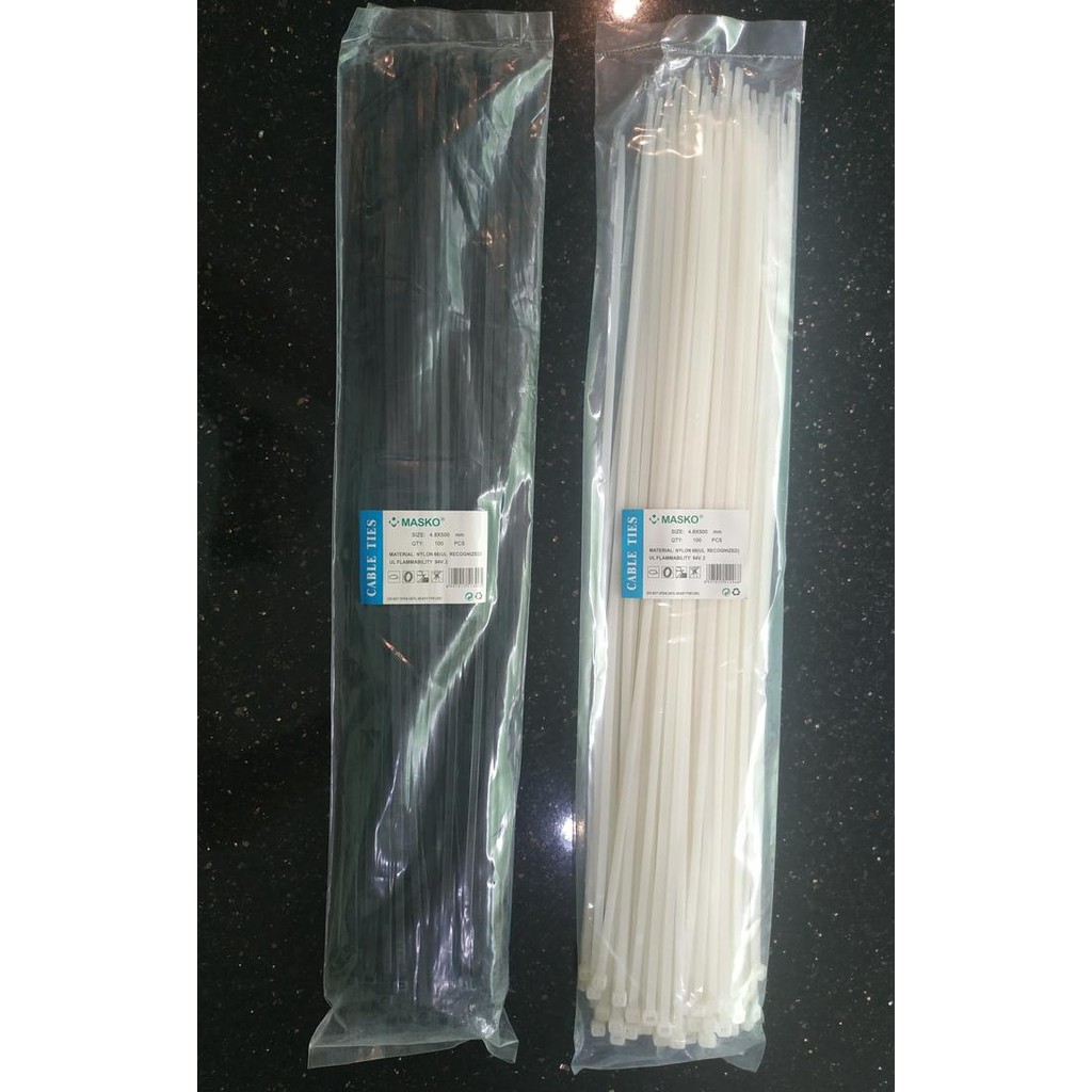 

Masko, Cabel Ties Uk 500 Mm, Tebal 4,8 Mm (Kabel Ties, Tis)