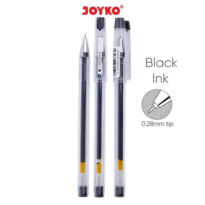 

Joyko Gel Pen Pena Pulpen GP-266 iTech I Tech 2 Gel 0.28 mm Lusinan
