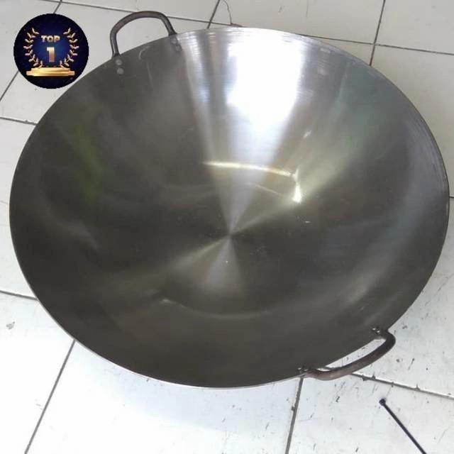 Terlaris Wajan Besar Baja 50 Cm Anti Lengket