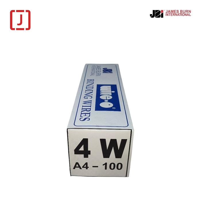 

SPIRAL KAWAT A4 3:1 NO. 4 (1/4") JBI - PUTIH (BOX ISI 100 BATANG) - SPIRAL BINDER BUKU STATIONERY