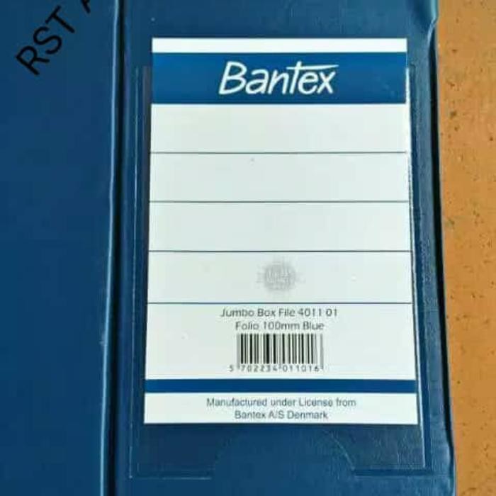 

ORDNER BANTEX JUMBO BOX FILE 401101 UKURAN FOLIO 100MM BLUE