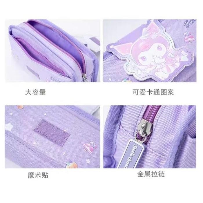 

KOTAK PENSIL IMPORT SANRIO / TEPAK PENSIL KUROMI / TEMPAT PENSIL MELODY / PENCIL CASE CINNAMOROLL