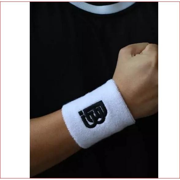 Wristband Headband Gelang Handuk Pergelangan Lengan Tangan Pria Wanita Olahraga Basket Tenis Sepak