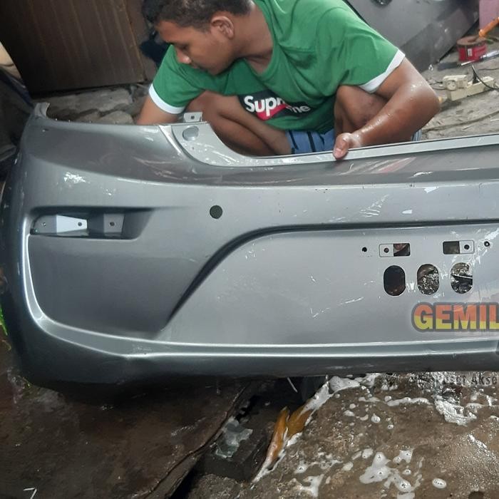 bumper bemper belakang new mirage 2015 monggo pnp mirage lama