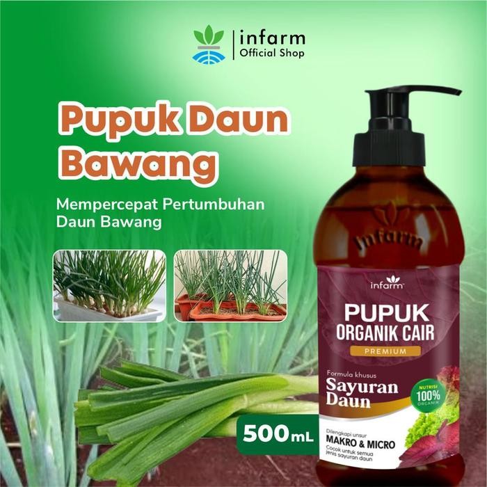 INFARM - POC Organik Infarm Nutrisi Sayur Daun Pupuk Kompos 500 ml Pupuk Infarm Pupuk Organik Cair