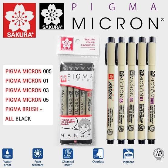 

Bisa Grab! Sakura Pigma Micron Manga Drawing Set Gambar Komik