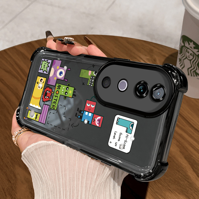 Casing Hp untuk VIVO V40 Pro 5G V40 Lite 5G Y200 4G Y200 5G Y300 5G V15 Case Silikon Casing Blok men