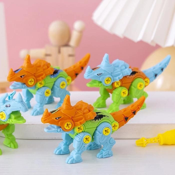 

DIY kecil ROBOT DINOSAURUS MINI DINO RAKIT (BONGKAR PASANG) MAINAN EDUKASI