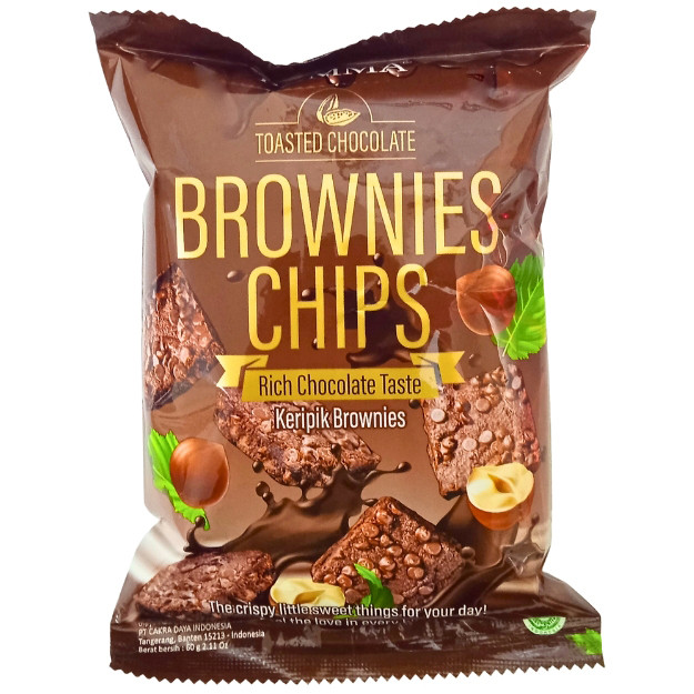 

S32564 PAMMA BROWNIES CHOCOLATE CHIPS KERIPIK 60GR MAJU BERSAMA (20250921)