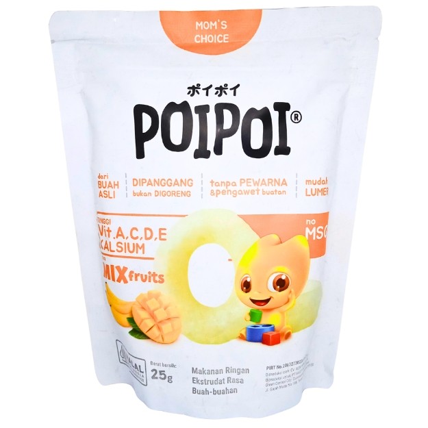 

S32096 POIPOI MIX FRUIT SNACK BAYI 25GR MAJU BERSAMA (20250910)