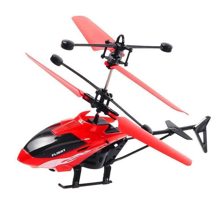 Stok Baru Mainan Rc Helikopter Sensor Tangan dan Remote Control Free Kabel Cas