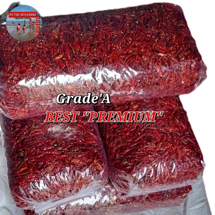 

Pilihan- Cabe Rawit Merah Teja Kualitas Premium Super Bagus Merah 1Kg Cabai Pedas Chili Kering