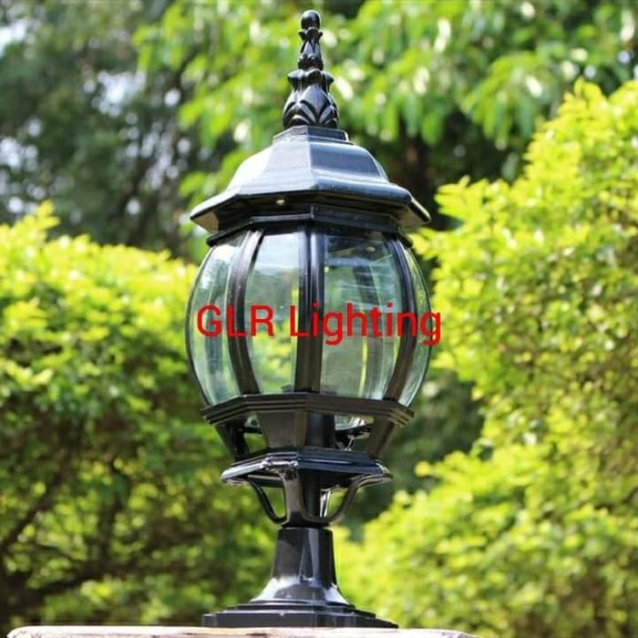 Menarik Lampu Pilar Eropa Klasik Modern Outdoor Luar Ruangan Tipe 81003 S2/S Terlariss 
