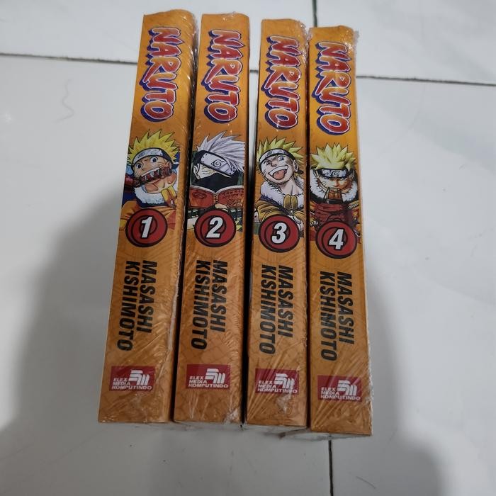 Komik Naruto Bind Up set vol 1-4 segel ori
