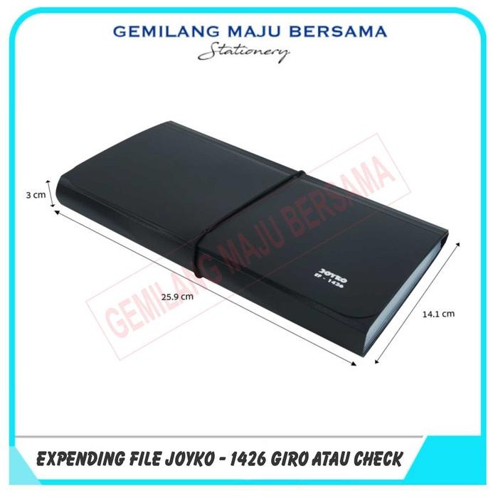 

OJ Expanding File / Map Harmonika Joyko EF-1426 Ukuran Cek Giro