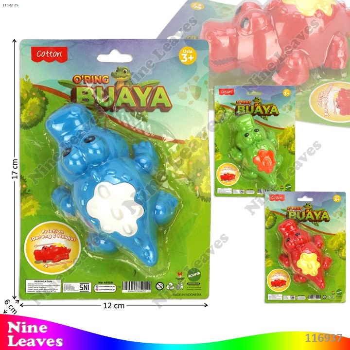 Mainan Anak Hewan Buaya Friction Oring Buaya
