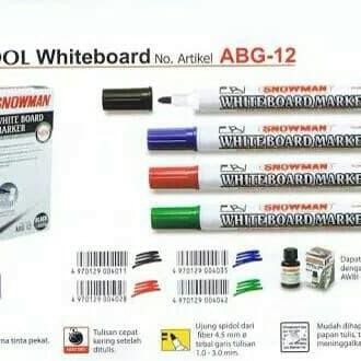 

New Spidol whiteboard/spidol papan tulis SNOWMAN ABG12