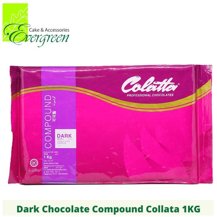 

Stok Baru Dark Chocolate Compound Colatta 1KG Coklat Dark