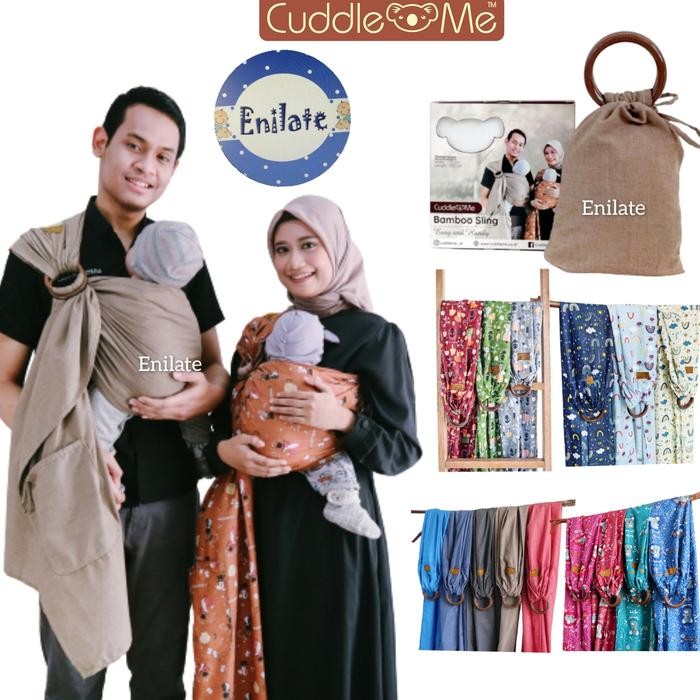 Pilihan- Bamboo Sling Airsling Cuddle Me Ringsling Gendongan Bayi Instan Gendongan Cuddleme