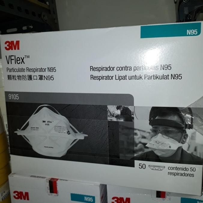 Pilihan- 3M Masker N95 Type 9105,Isi 50 Pcs/Box.