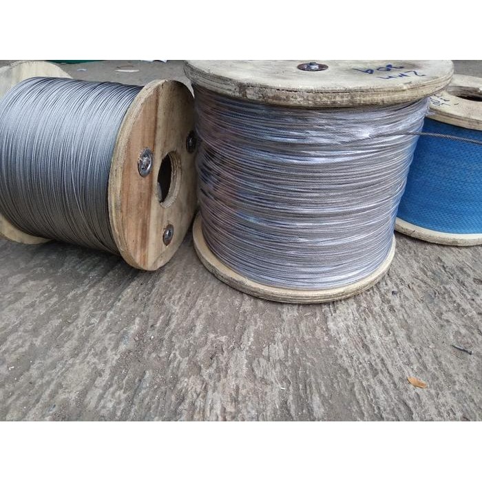 Pilihan- Kawat Seling Tali Besi Stainless Steel Murni 1.5 Mm Anti Karat Sling