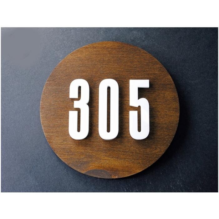 New NOMOR KAMAR ACRYLIC KAYU / NOMOR KAMAR HOTEL KOST / ANGKA ACRYLIC