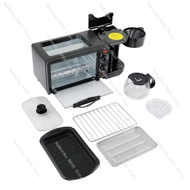 3 In 1 Breakfast Maker Breakfast Machine Roast Machine Bread Toaster Electric Oven Kitchen Oven Kitc