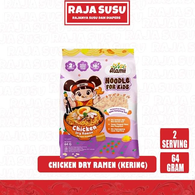 

ALAMII CHICKEN DRY RAMEN 64GR - RAJA SUSU