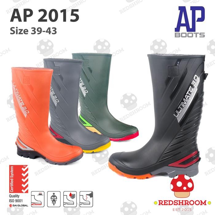 Compass - Sepatu Boot Tinggi 2015 Ultimate- Boots-Hitam Abu Hijau Orange