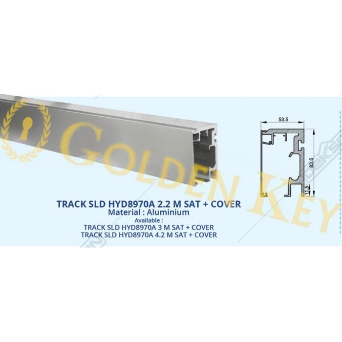 Track Rel Sliding Glass Door Dekkson Dekson Hydraulic HYD8970A 2.2M