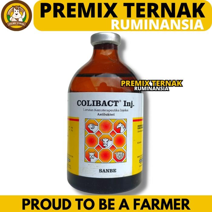 COLIBACT INJEKSI 100ML Obat Mencret Sapi - Obat Diare Sapi Kambing Domba - Obat Antibiotik Hewan
