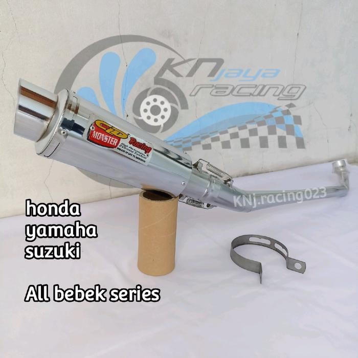 SALE  KNALPOT RACING CLD MONSTER UNTUK MOTOR SUPRA X/SUPRA FIT/SUPRA X125/KARISMA/BLADE/REVO