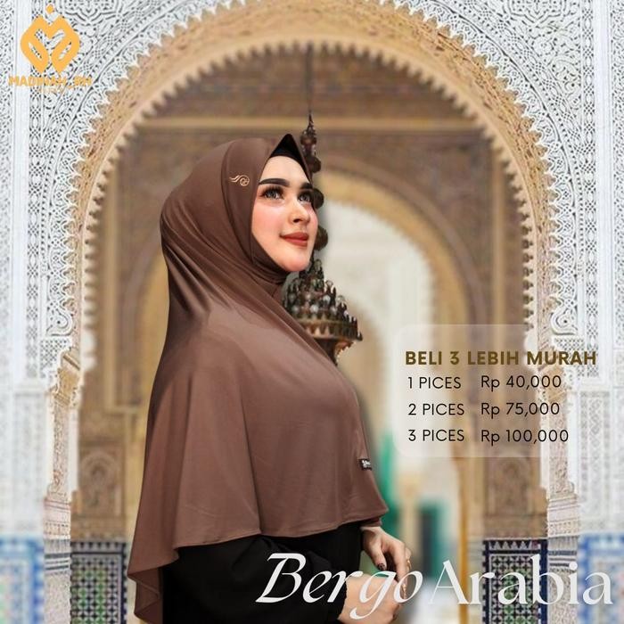 Bergo Arabian Dagu (Hijab Instan Antem)