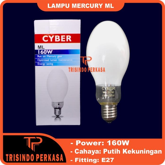 New Lampu Mercury ML 160W 160 watt E27 Bola Lampu Jalan